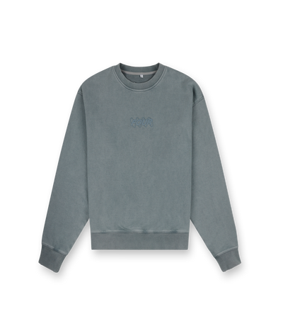 Circles Crewneck Washed Groen