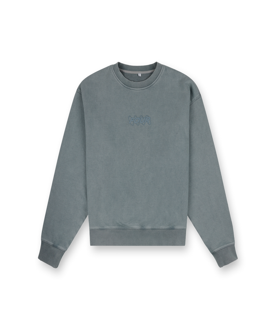 Circles Crewneck Washed Green