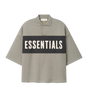 Panelled Crop Polo Seal Heather / Iron Grey