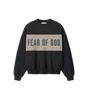 Cropped Relaxed Panelled Sweatshirt Iron Grey Heather / Seal Heather