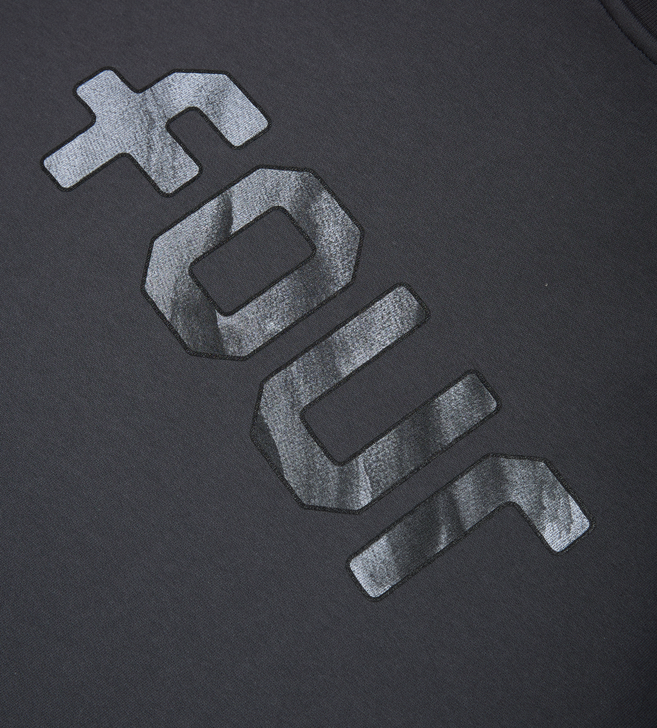 Outline Logo Zip Up Vest Black Sand