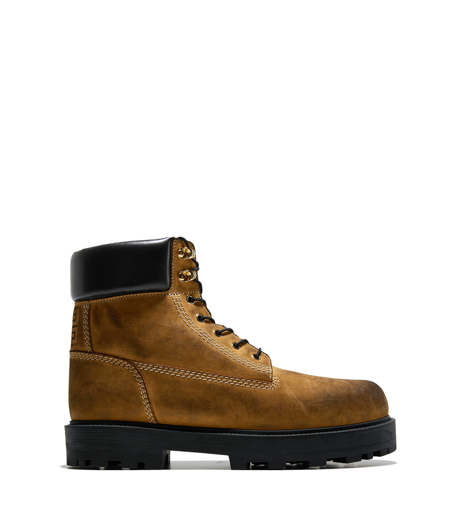 Used effect Ankle Workboots Brown