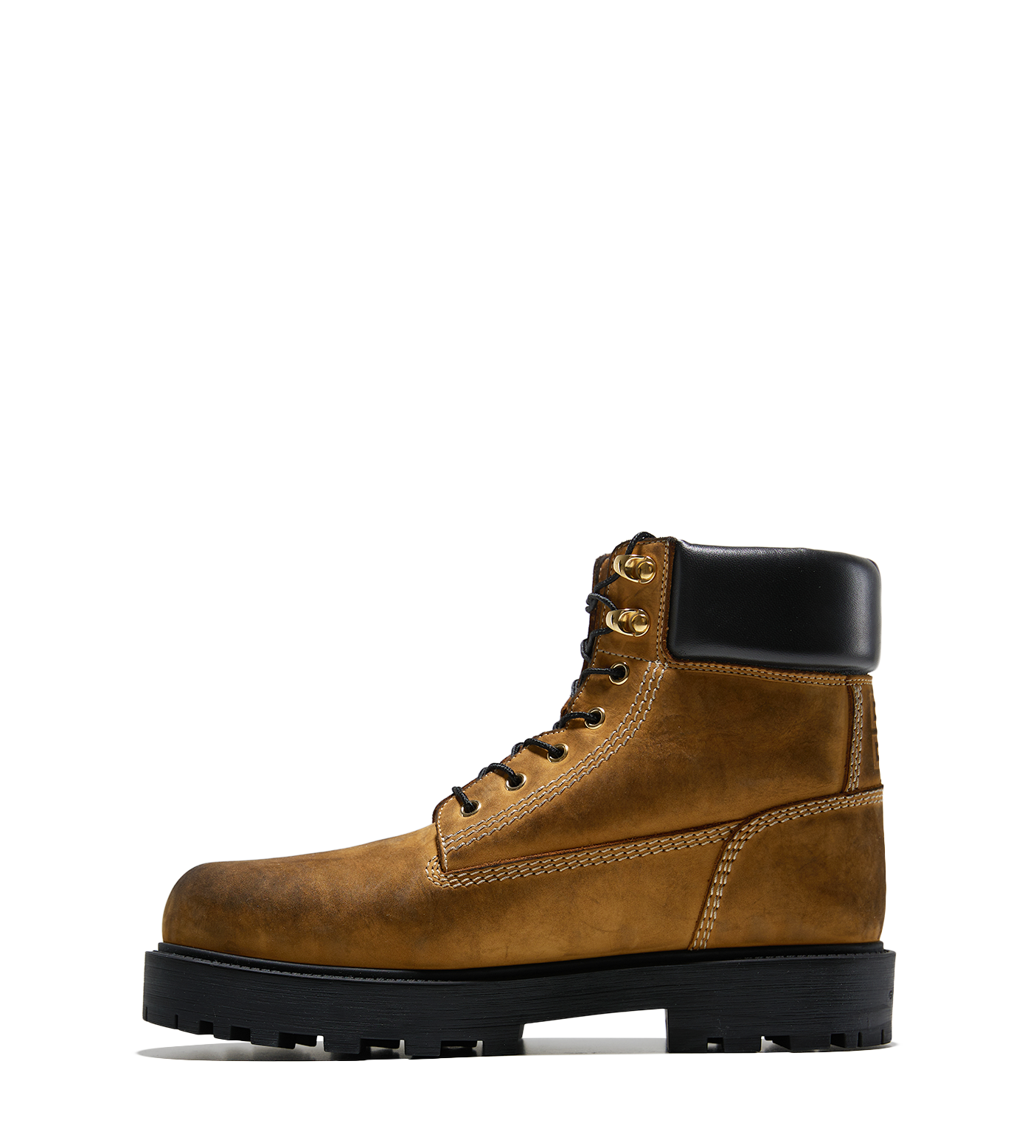 Used effect Ankle Workboots Brown