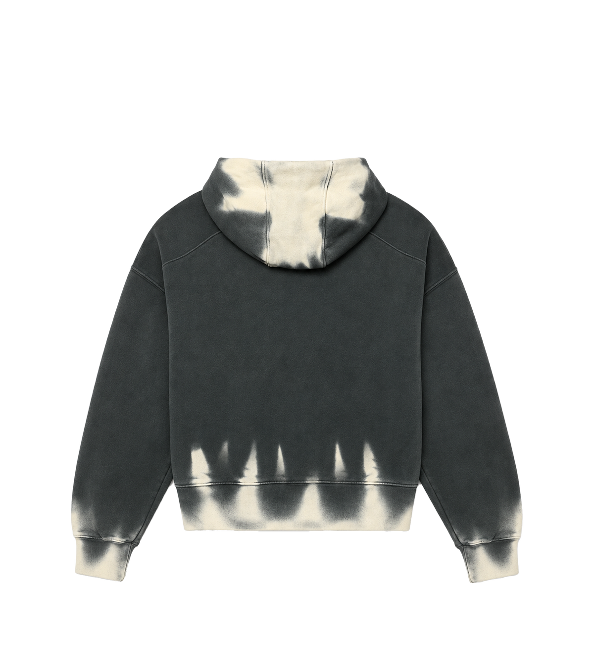 Donkere Country CVA-ritssluiting Hoodie Washed Zwart