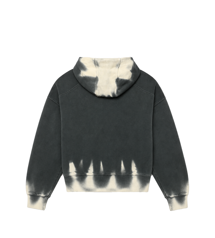 Donkere Country CVA-ritssluiting Hoodie Washed Zwart