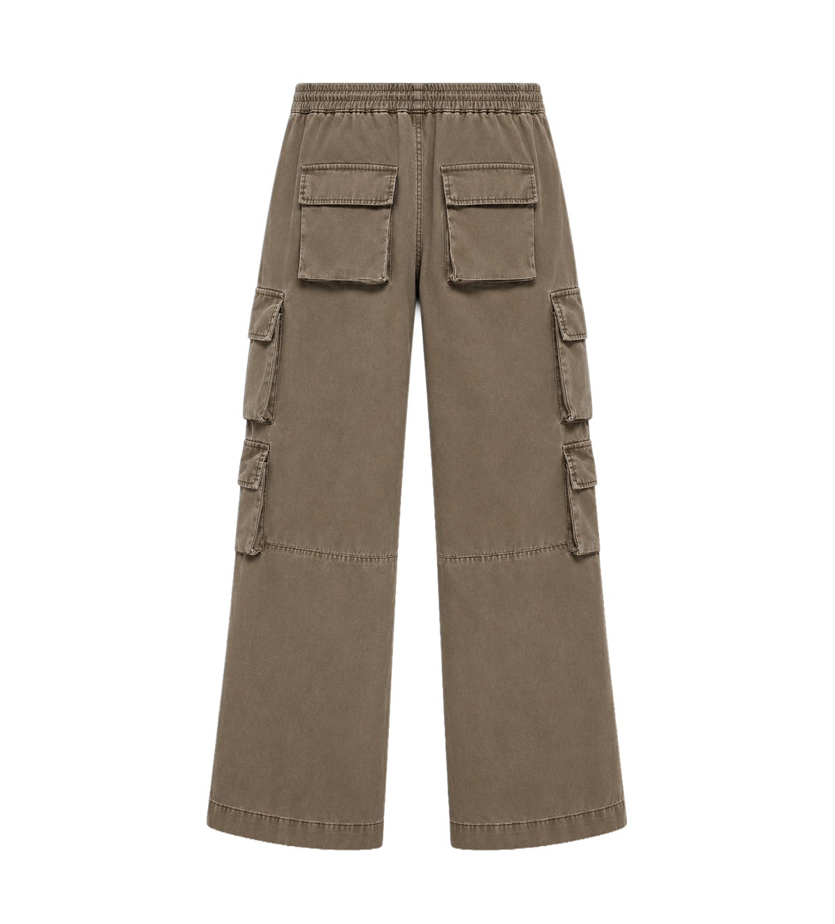 Cargobroek met trekkoord in espresso