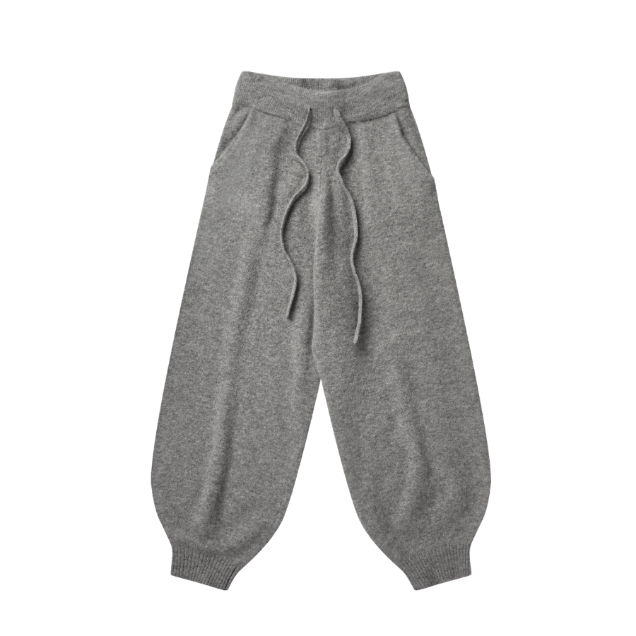 Alpaca Knit Cuff Pant in Alpaca Cloud