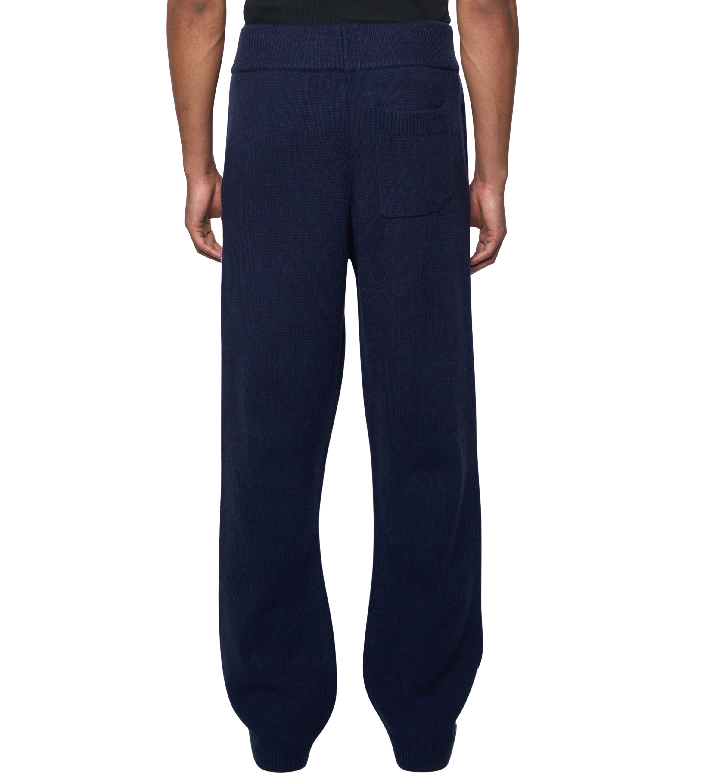 Knitted Pants Marine Blue/ White