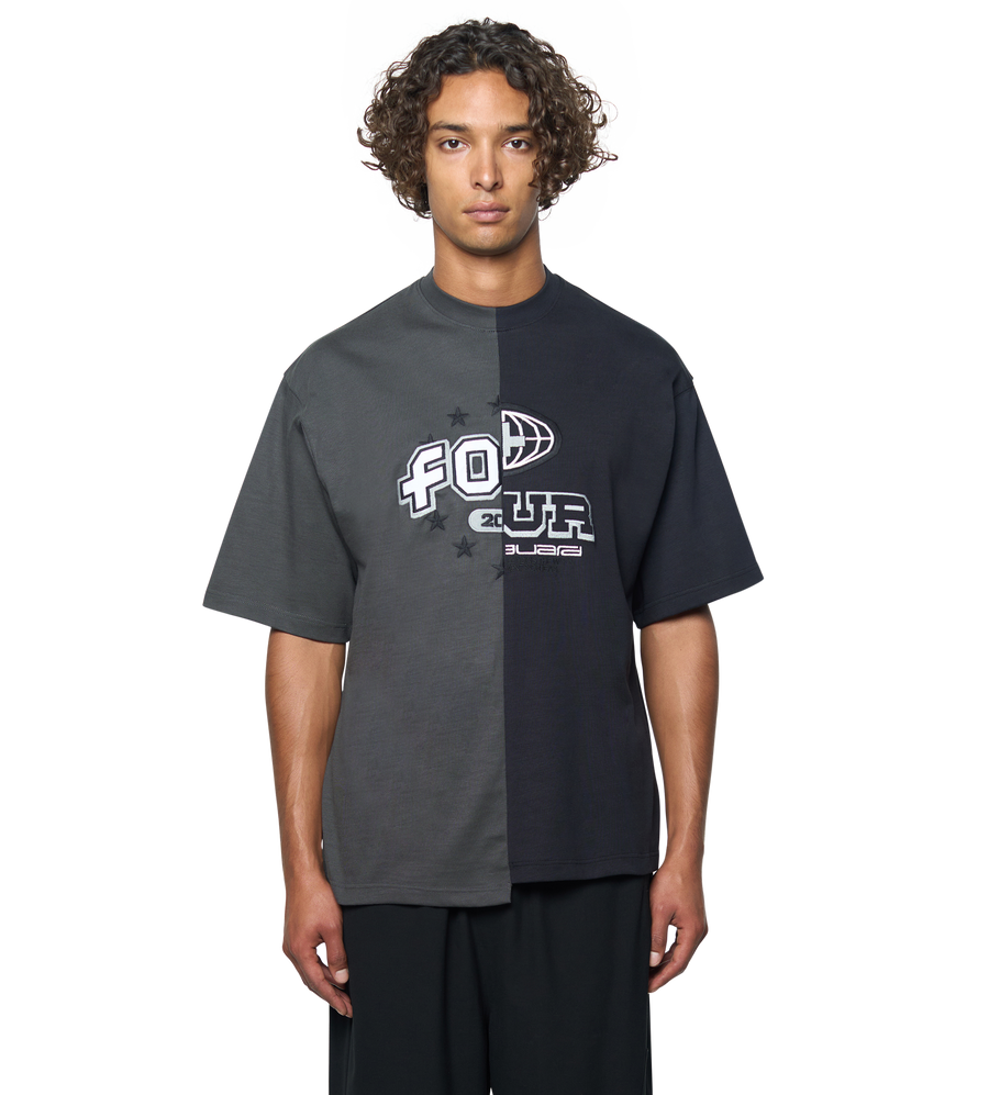 Split T-Shirt Raven/ Black