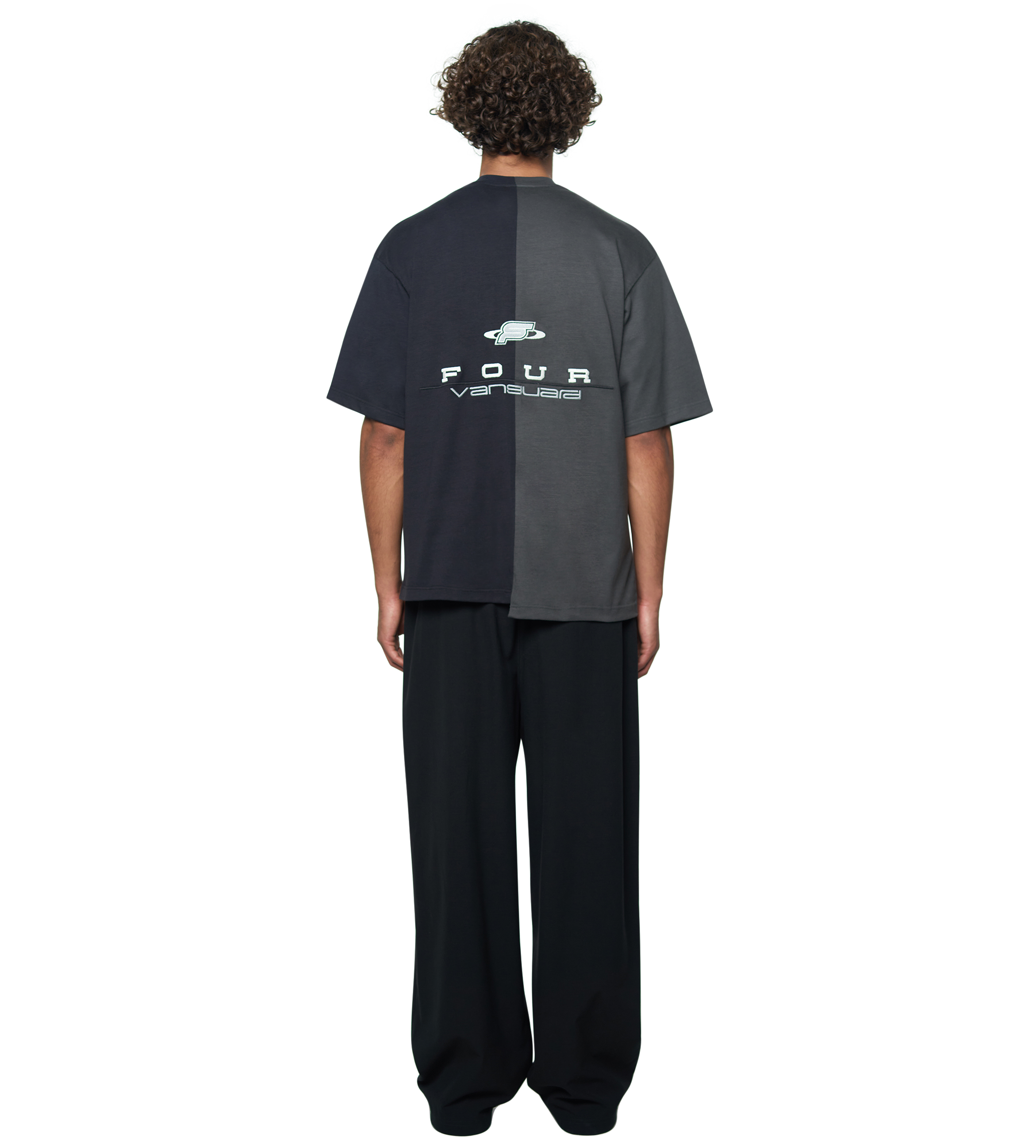 Split T-Shirt Raven/ Black