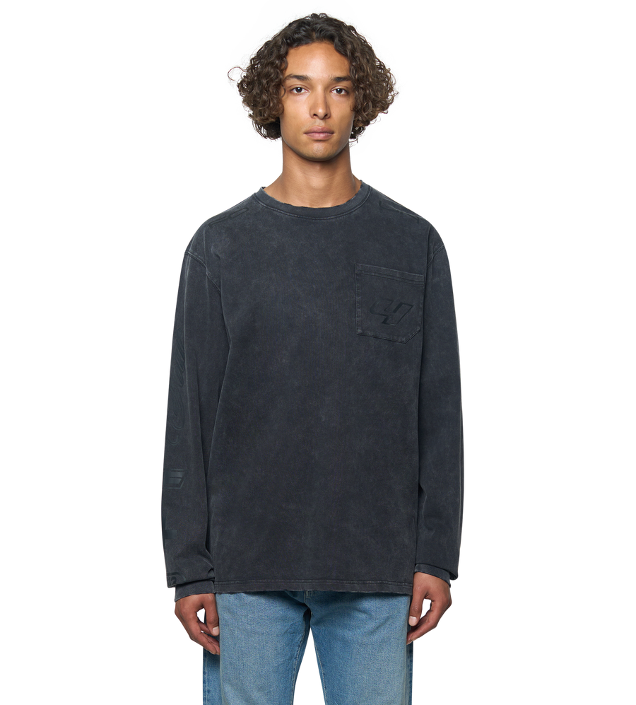 Race Comp Longsleeve T-Shirt Washed Black