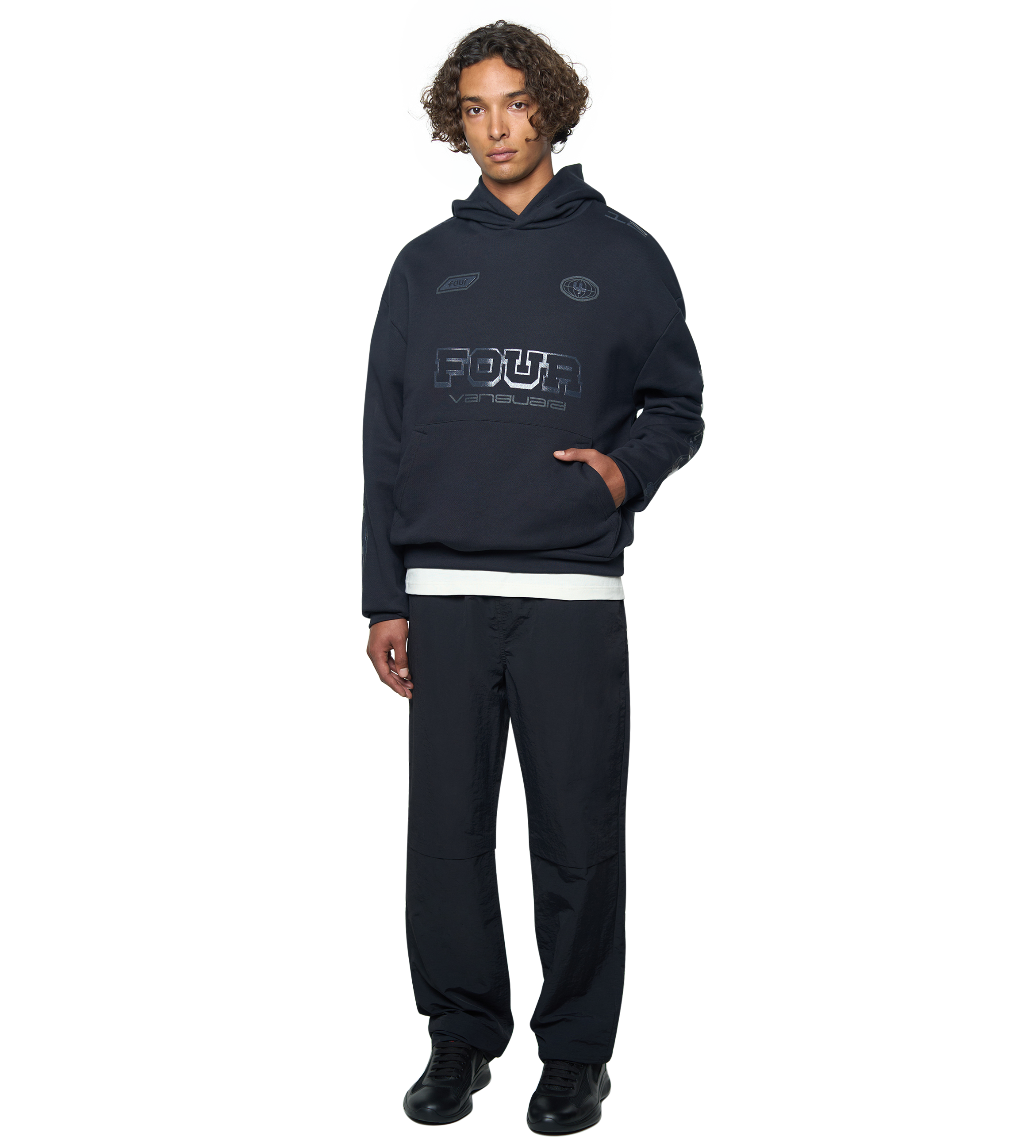 Race Comp Hoodie Black