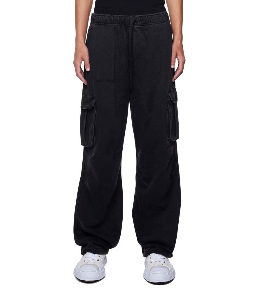 Parachute Pants Washed Black