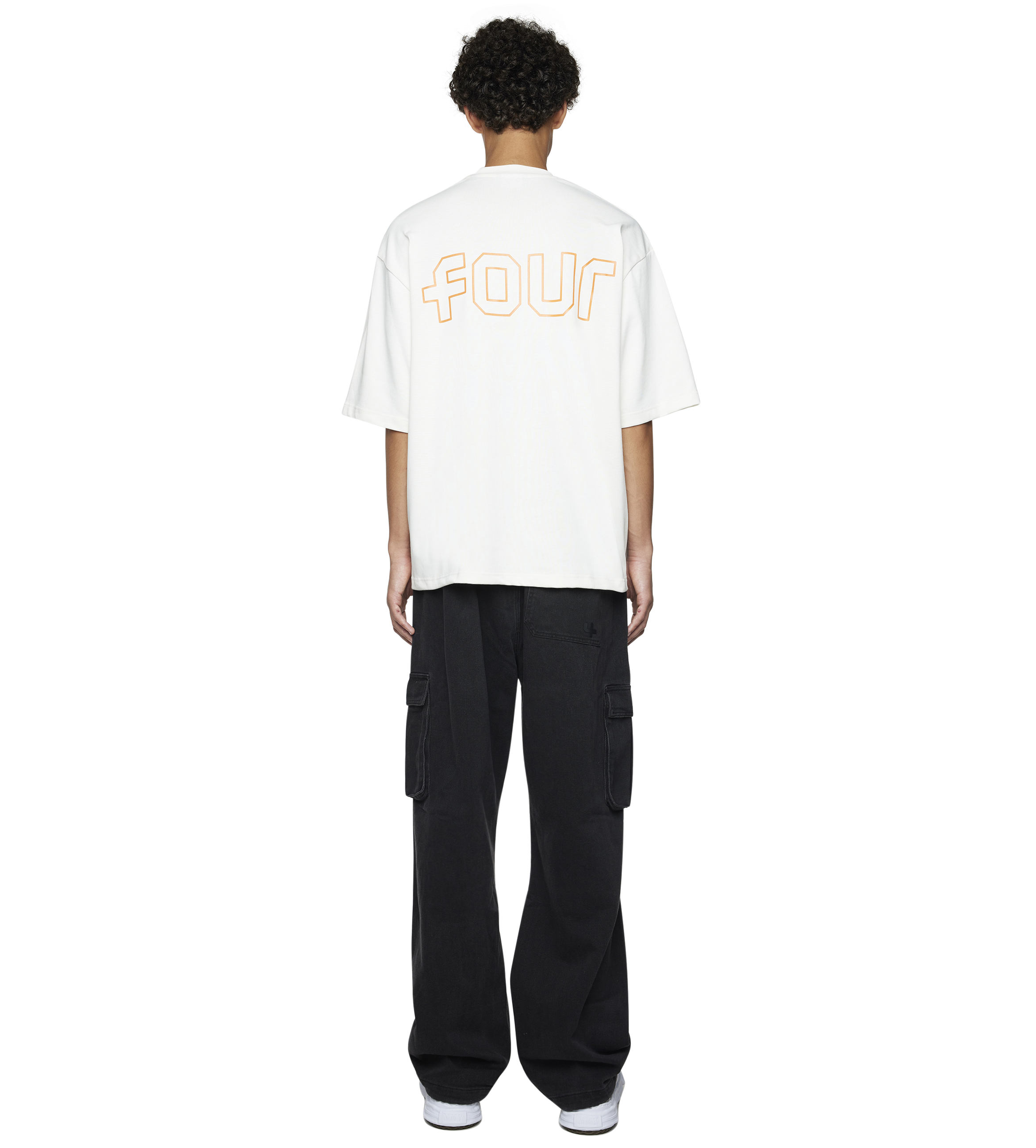 Outline Boxy fit T-shirt Cannoli/ Dusty Orange