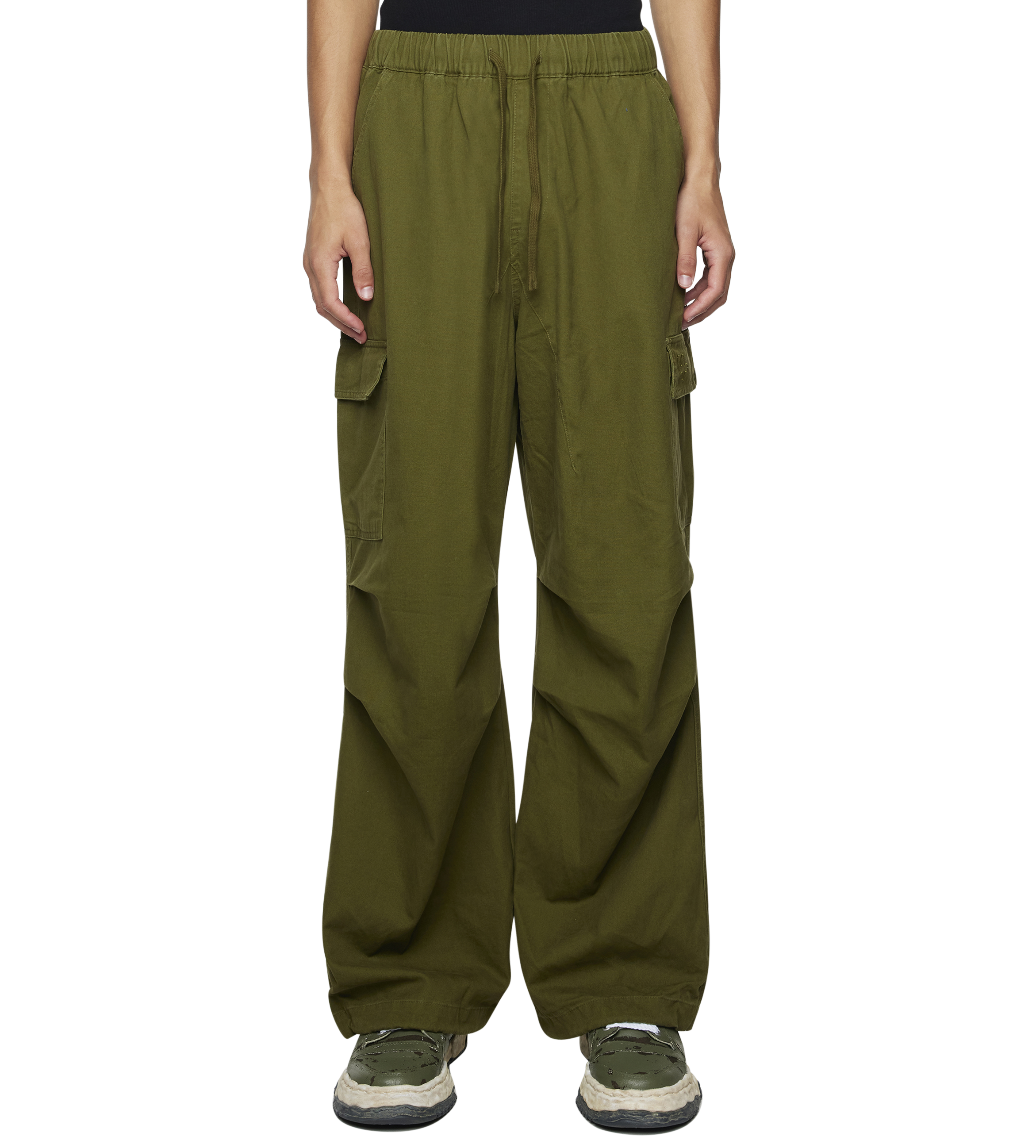 Parachute Pants All Dark Green