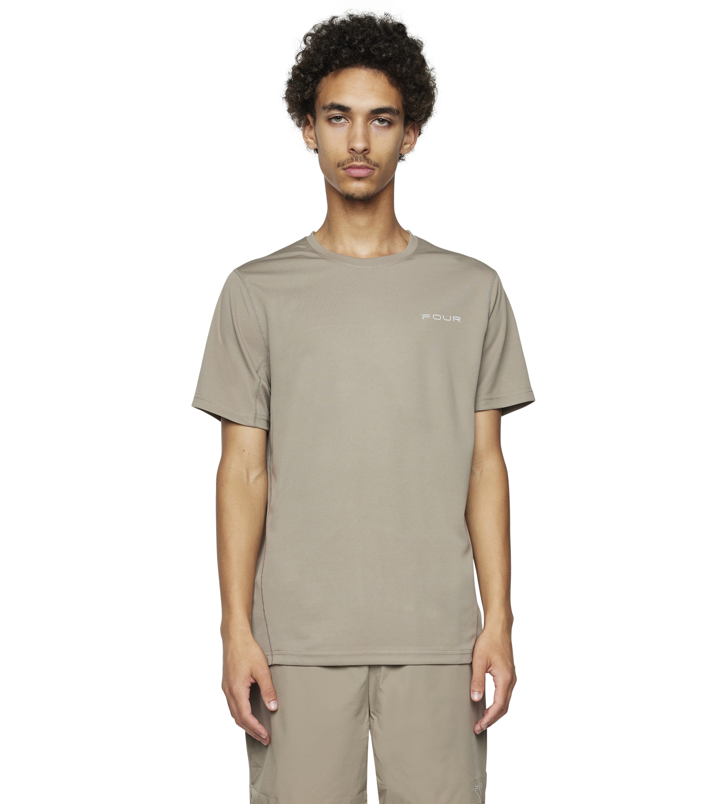 Sportswear T-shirt Taupe Beige