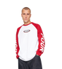 Reconstructed Raglan Longsleeve Red / White