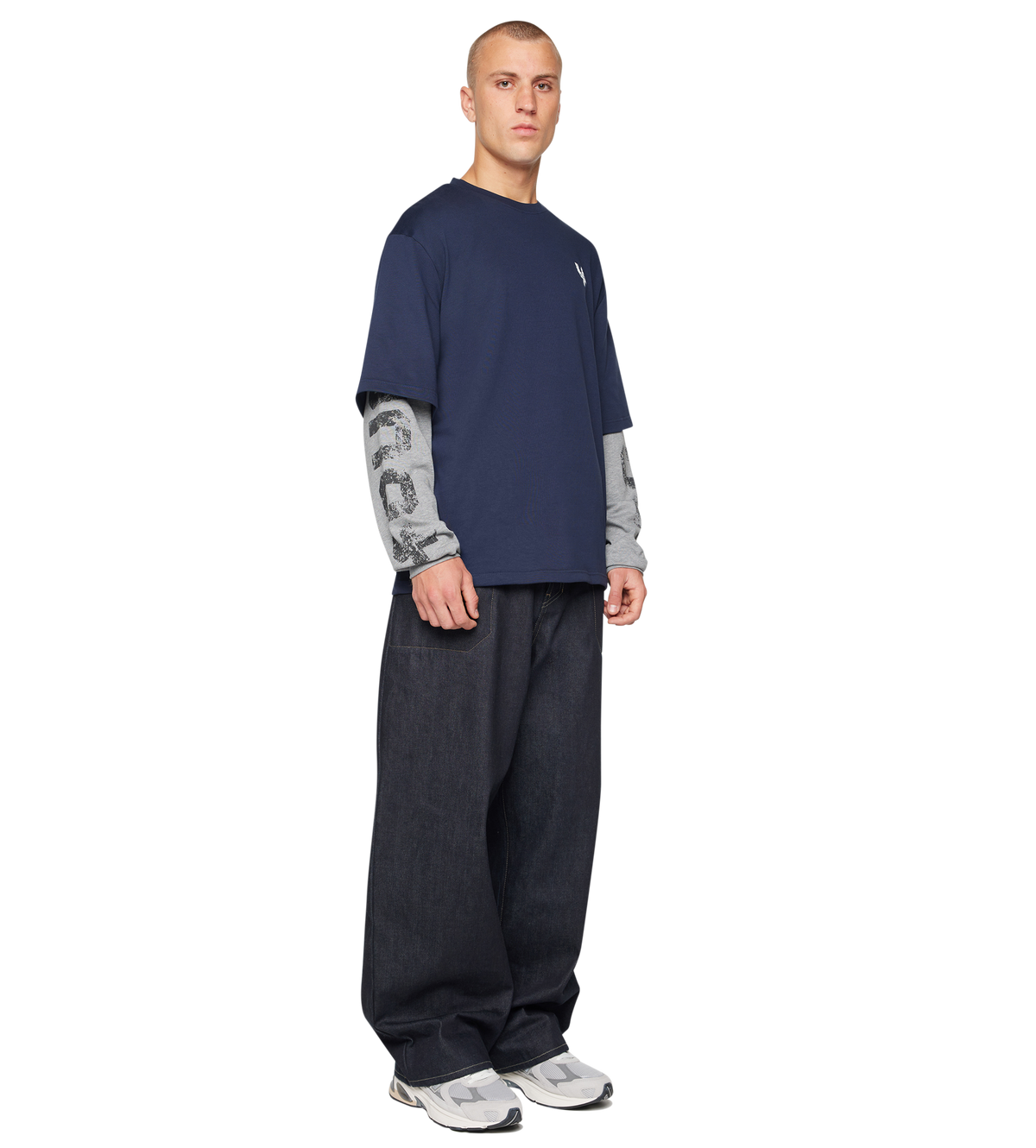 Four Everyone DL Longsleeve Blue D / Grey