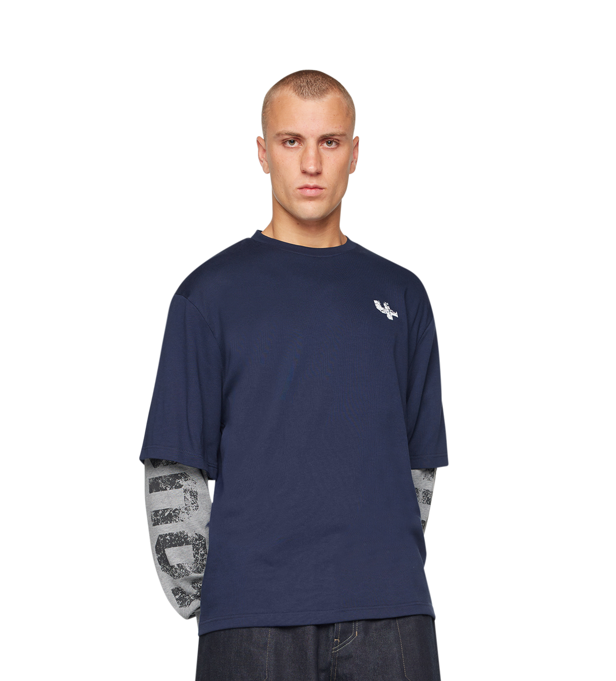 Four Everyone DL Longsleeve Blue D / Grey