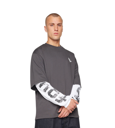 Four Everyone DL Longsleeve White/ Asphalt