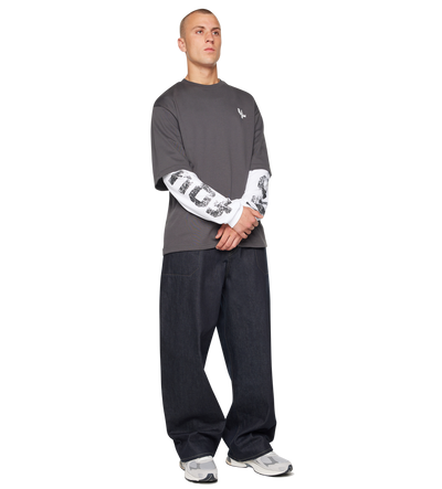 Four Everyone DL Longsleeve White/ Asphalt