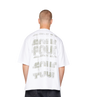 Painted Logo Boxy T-shirt White/ Olive