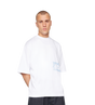 Painted Logo Boxy T-shirt White/ Soft Blue