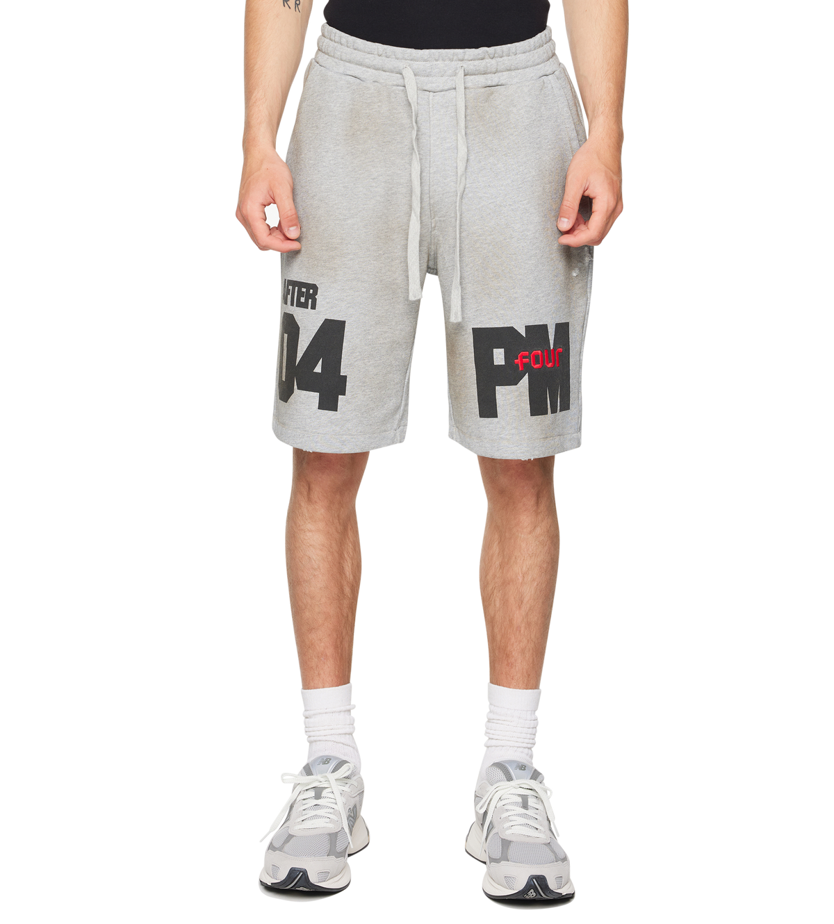 After 4PM Washed Shorts Grey Melange
