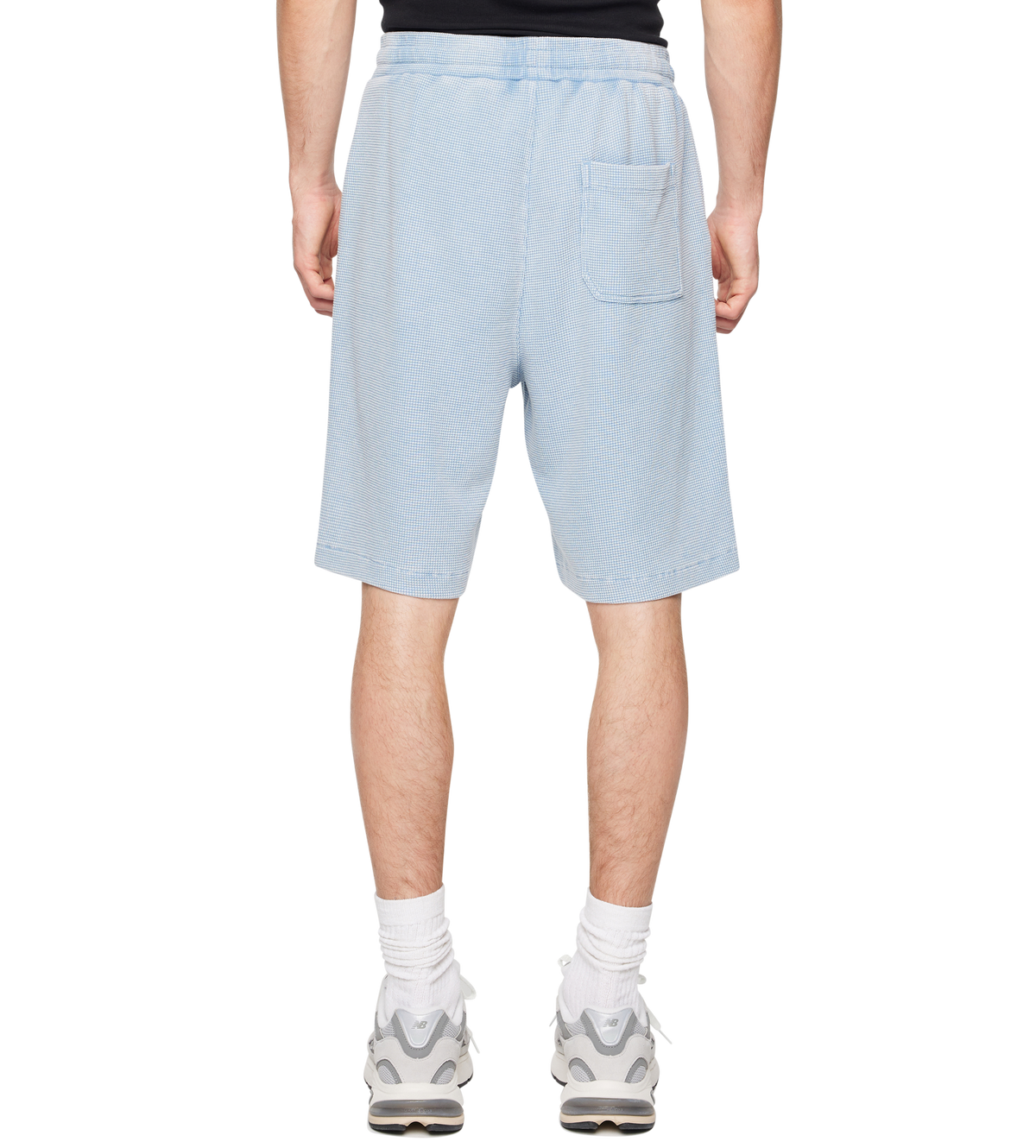 After 4PM Waffle Shorts Washed Light Blue
