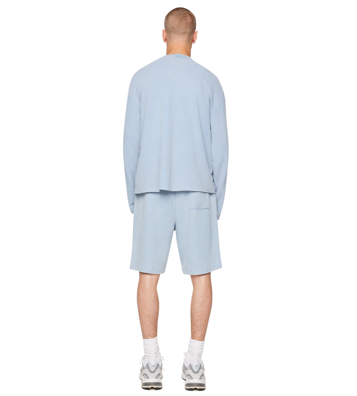 After 4PM Waffle Longsleeve Washed Light Blue