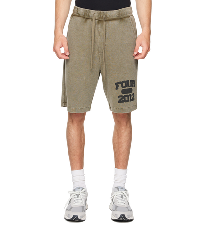 After 4PM Waffle Shorts Washed Olive