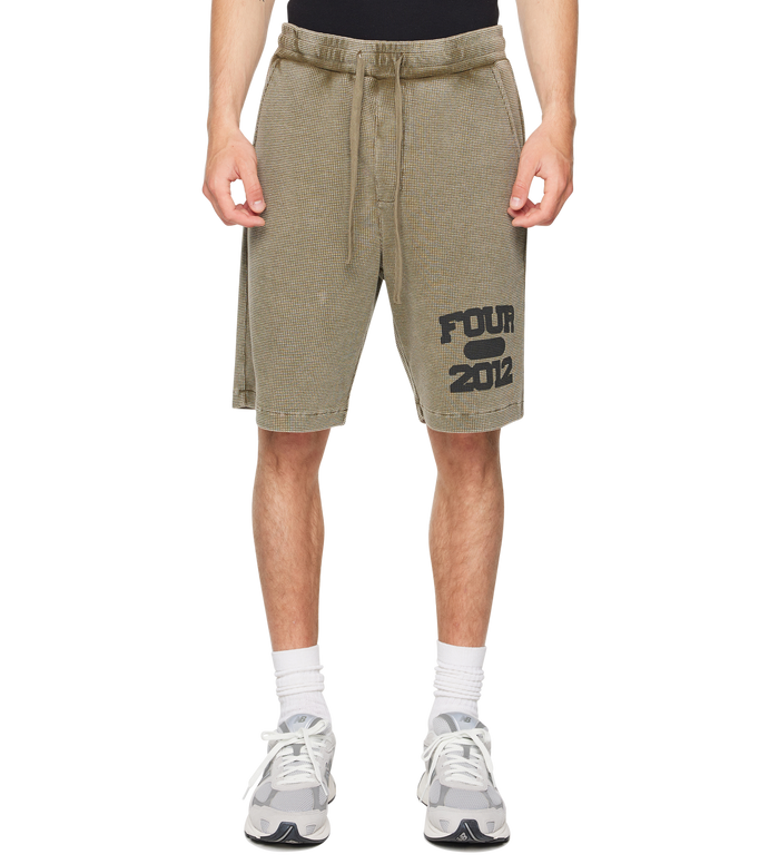 After 4PM Waffle Shorts Washed Olive