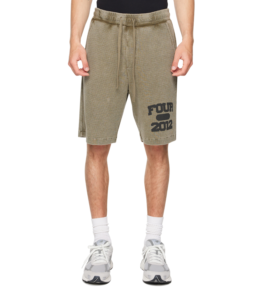 After 4PM Waffle Shorts Washed Olive
