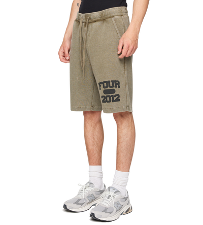 After 4PM Waffle Shorts Washed Olive