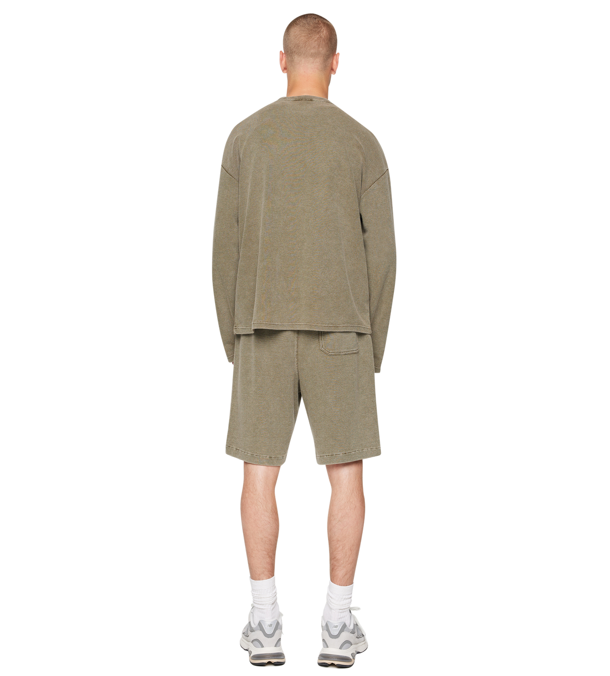 After 4PM Waffle Longsleeve Washed Olive