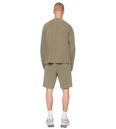 After 4PM Waffle Longsleeve Washed Olive