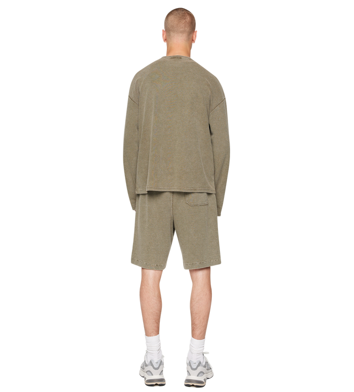 After 4PM Waffle Longsleeve Washed Olive