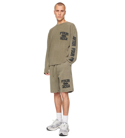 After 4PM Waffle Longsleeve Washed Olive