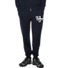 Knitted Pants Cuffed Navy/ White