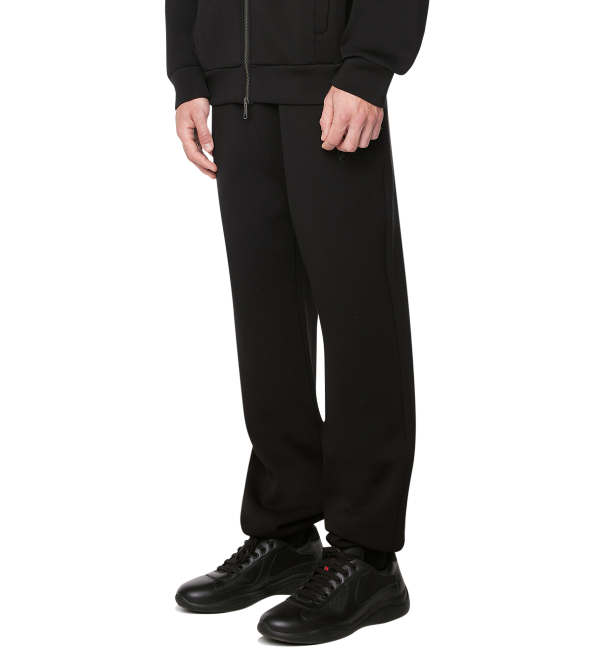 Circles Scuba Cuffed Sweatpants Black