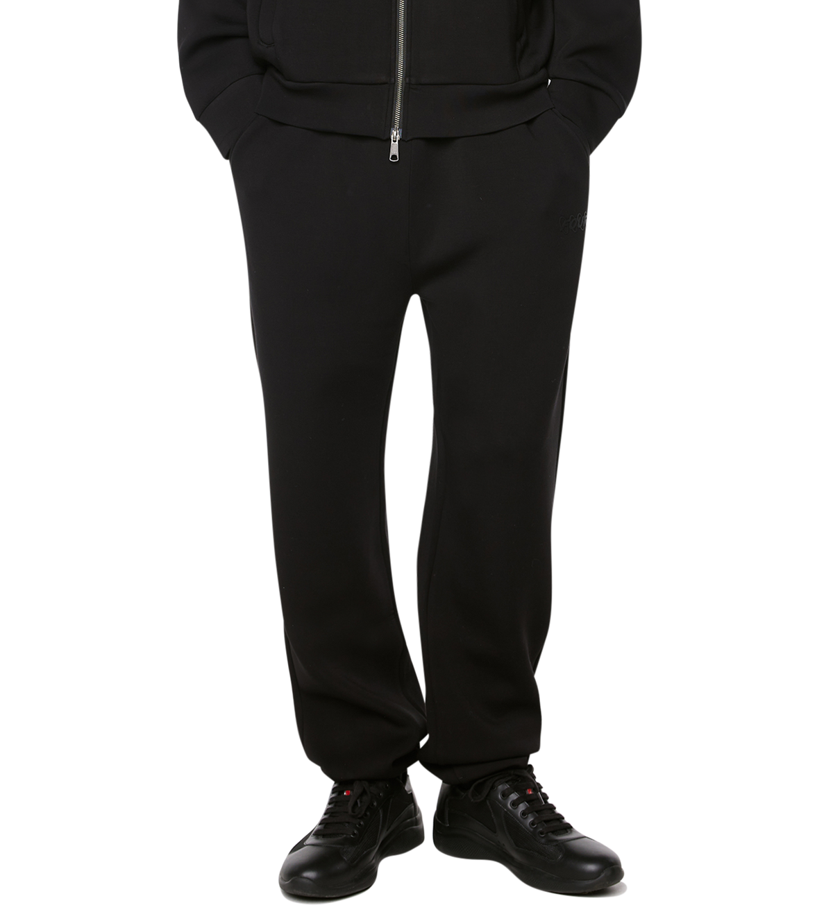Circles Scuba Cuffed Sweatpants Black