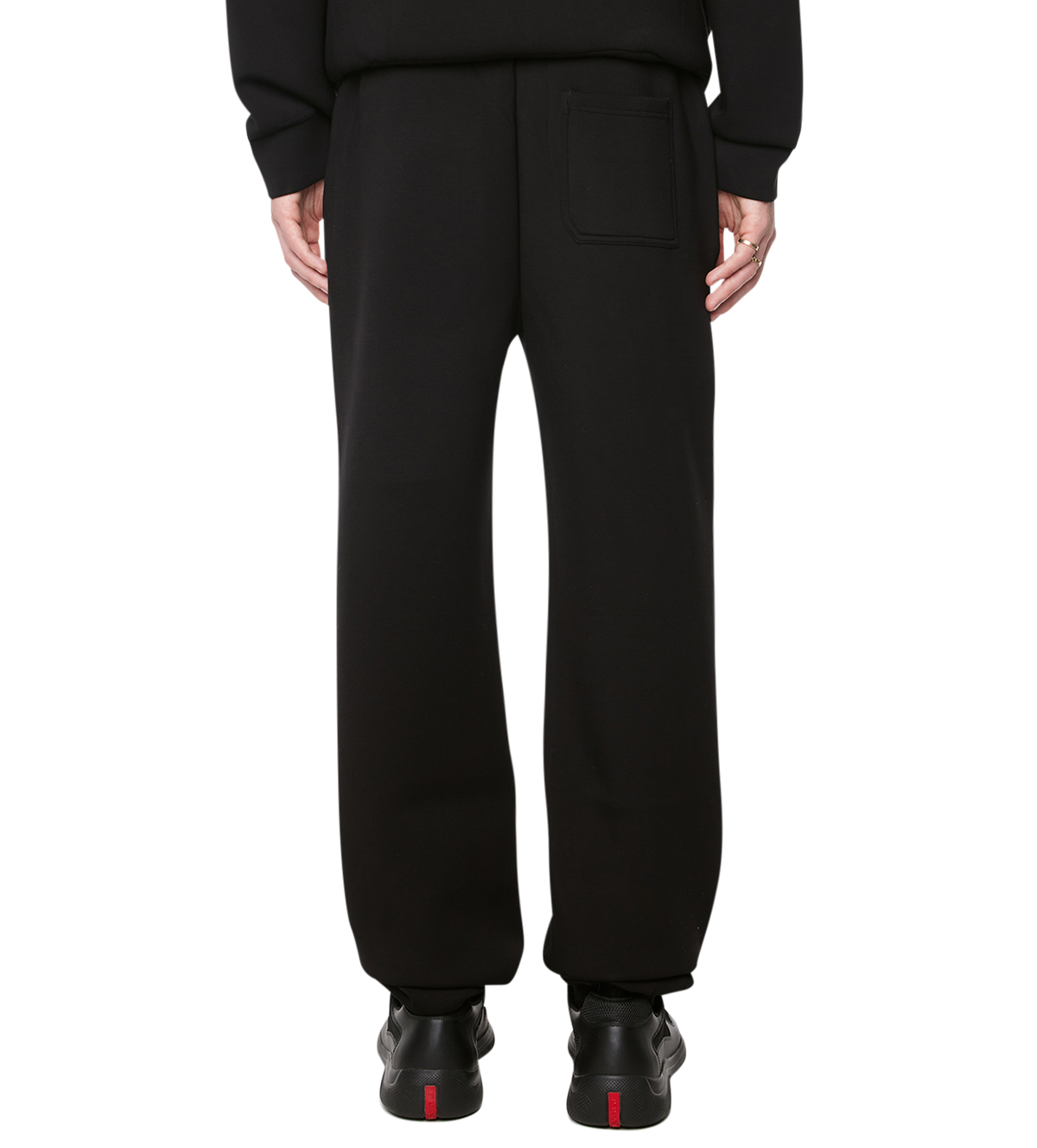 Circles Scuba Cuffed Sweatpants Black