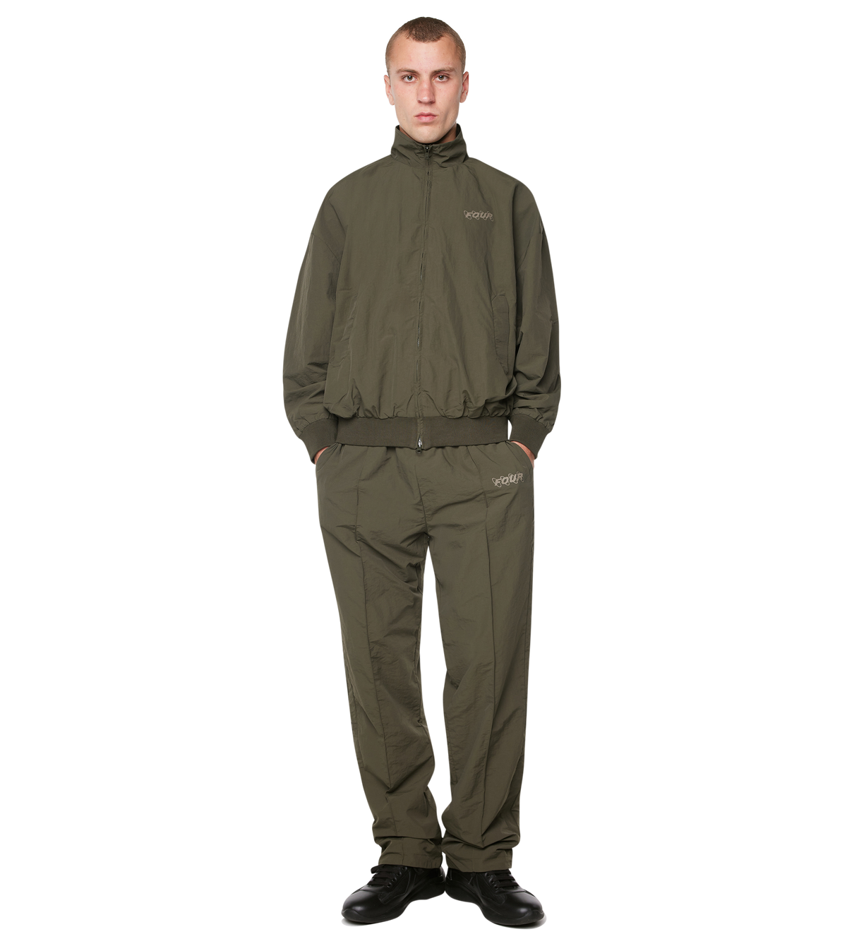 Circles Track Jacket Dark Green