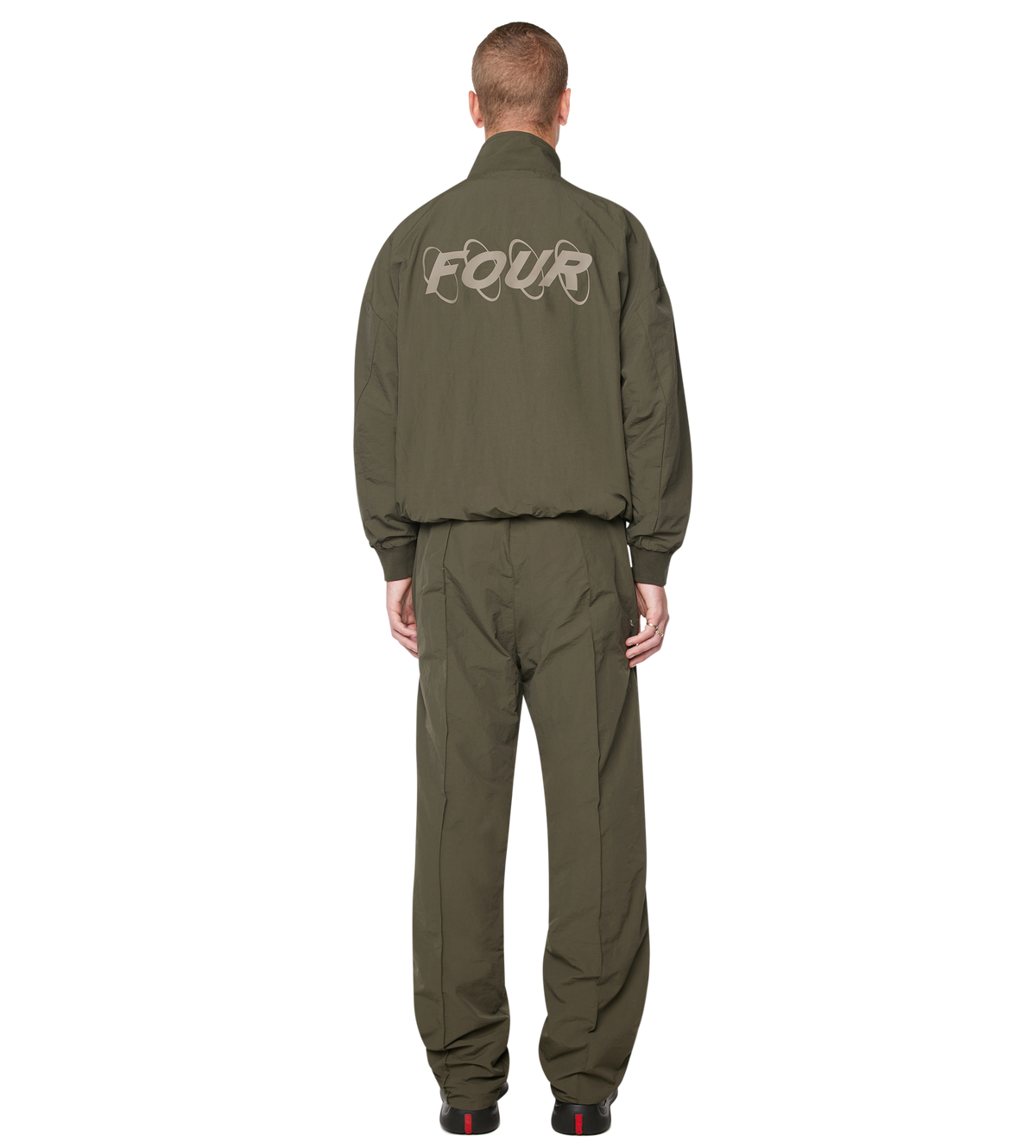 Circles Track Jacket Dark Green