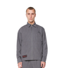 Script Shirt Jacket Dark Grey