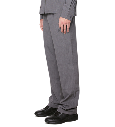Script Logo Suit Trousers Dark Grey