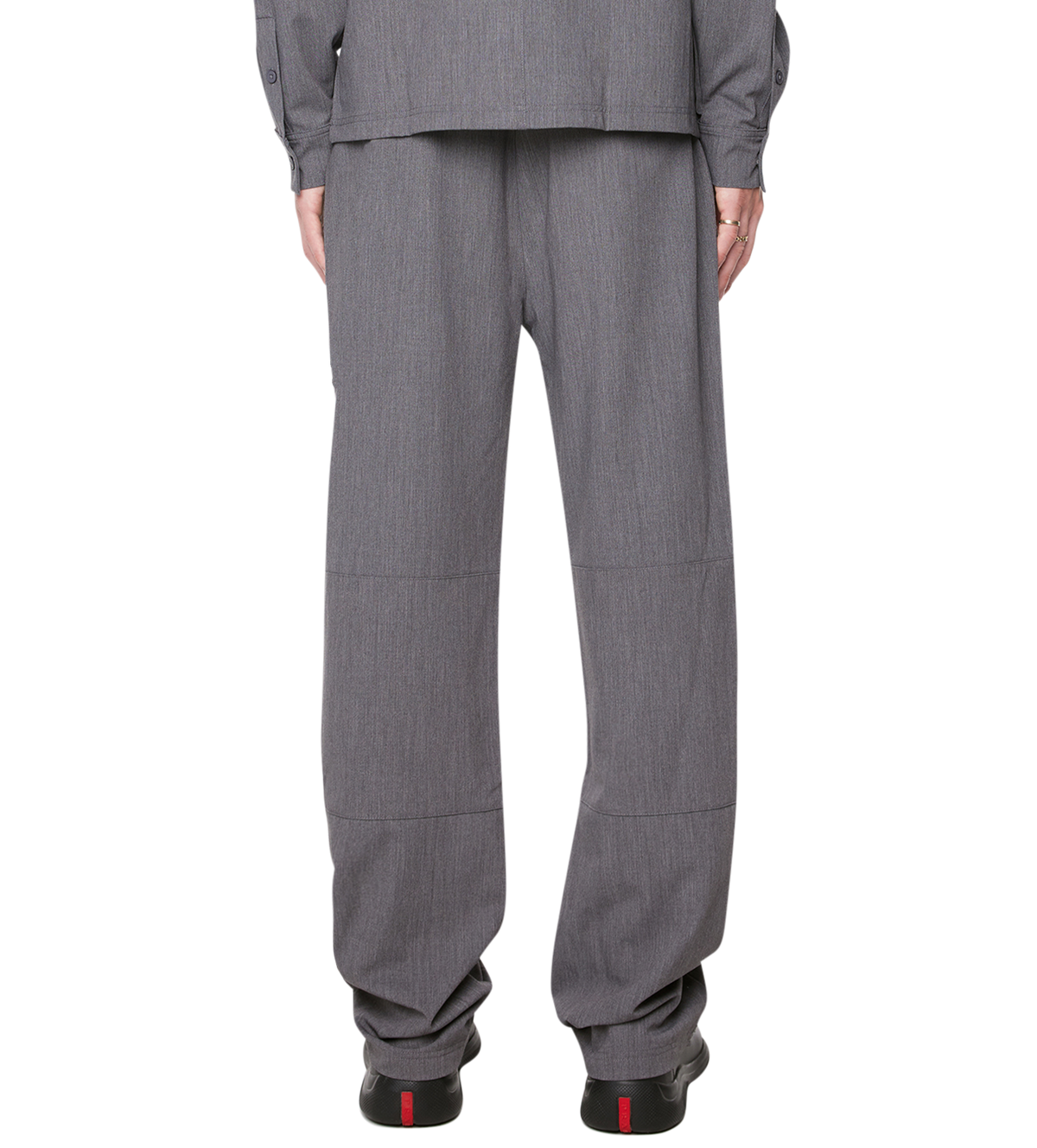 Script Logo Suit Trousers Dark Grey