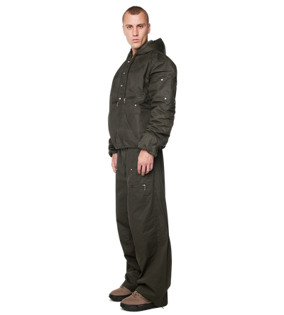 Logo Double Layered Jacket Green