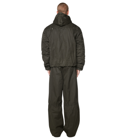 Logo Double Layered Jacket Green