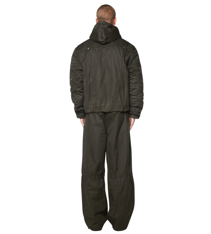 Logo Double Layered Jacket Green